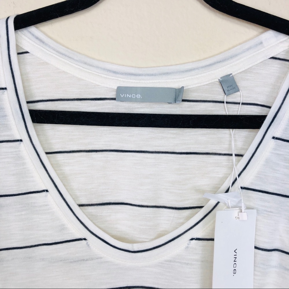 Vince Skinny Stripe Tank Top M NWT - Picture 3 of 8